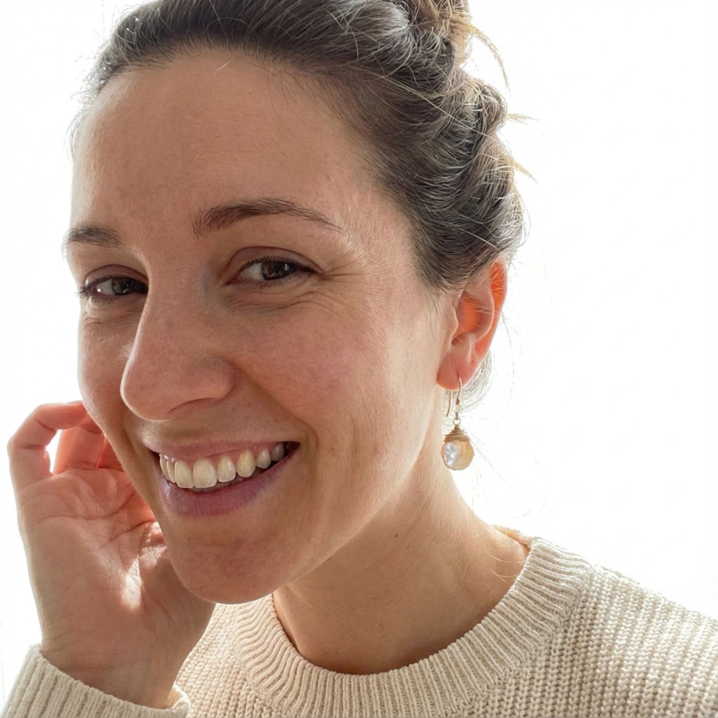 Vintage Barroque Pearl Drop Earrings