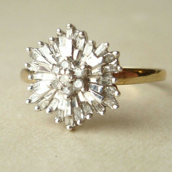 Vintage Starbust Ring-Lydieannejewelry