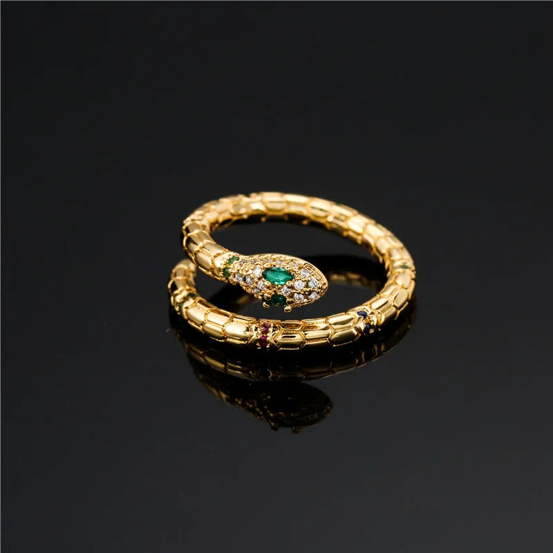 Vintage Gold Snake Ring