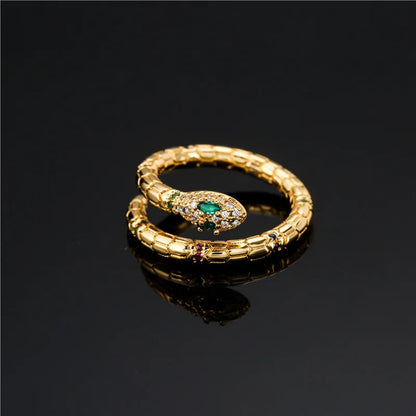 Vintage Gold Snake Ring