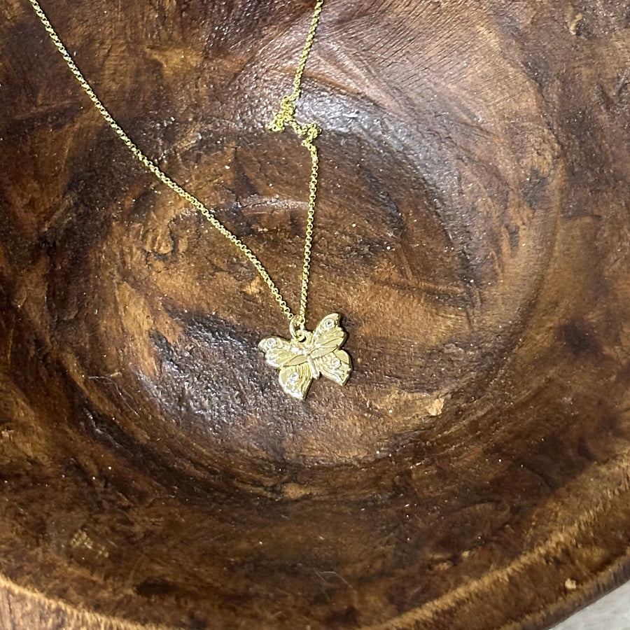 Farfalla Butterfly Necklace-Lydieannejewelry