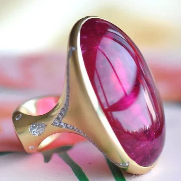 Vintage Pink Gold Ring-Lydieannejewelry
