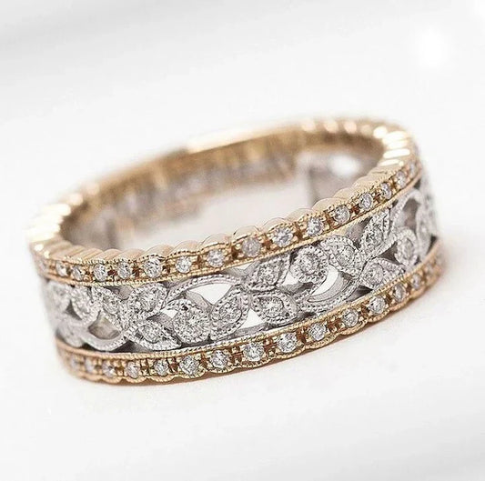 Vintage Hollow Brilliance Ring-Lydieannejewelry