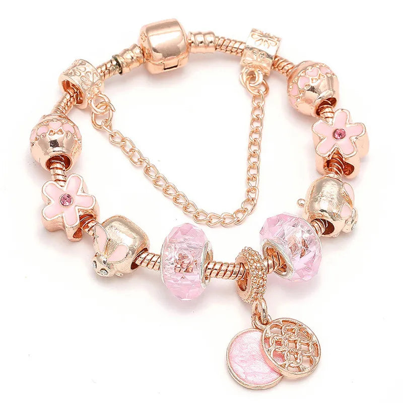 Rose Gold Love Geometric  Bracelet