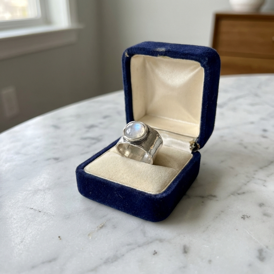 Moonstone Boho Ring