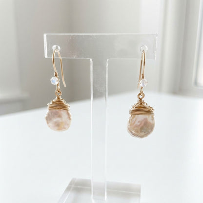 Vintage Barroque Pearl Drop Earrings