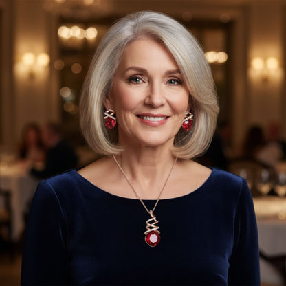 Elegant Bridal Necklace & Earrings Set