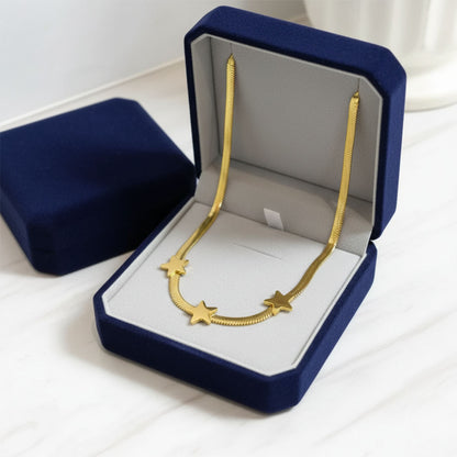 Gothic Blade & Snake Chain Necklace