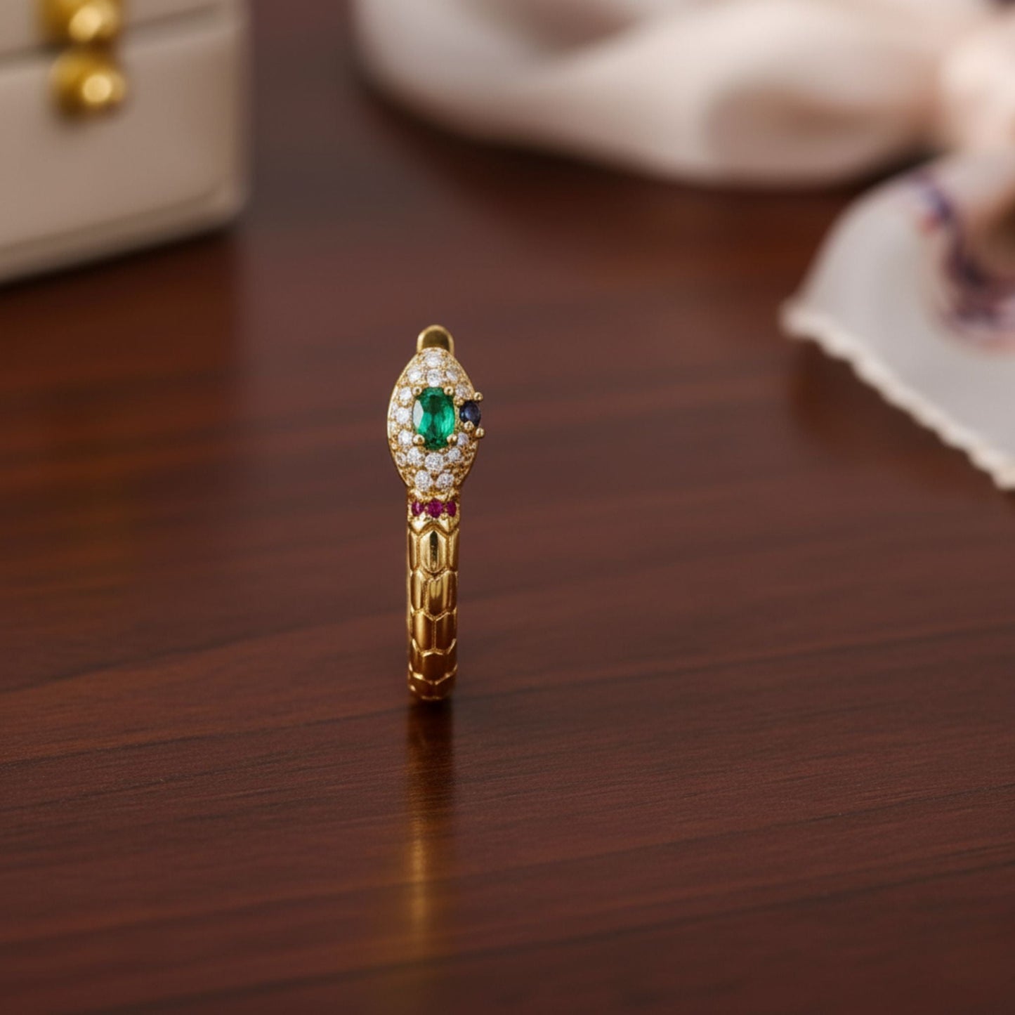 Vintage Gold Snake Ring