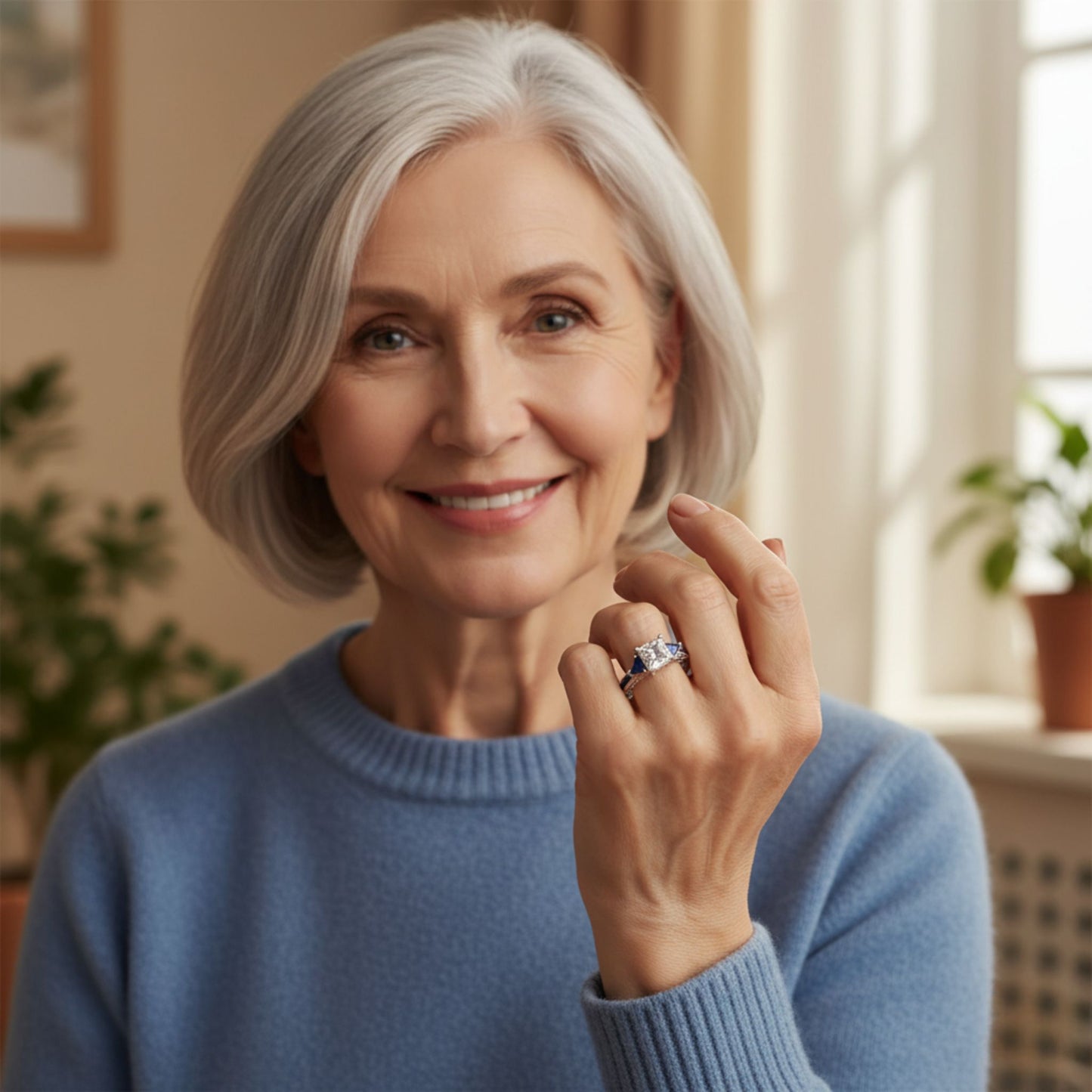 Premium Sparkling Zircon Ring