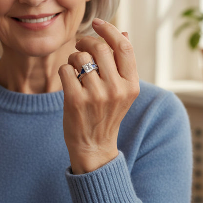 Premium Sparkling Zircon Ring