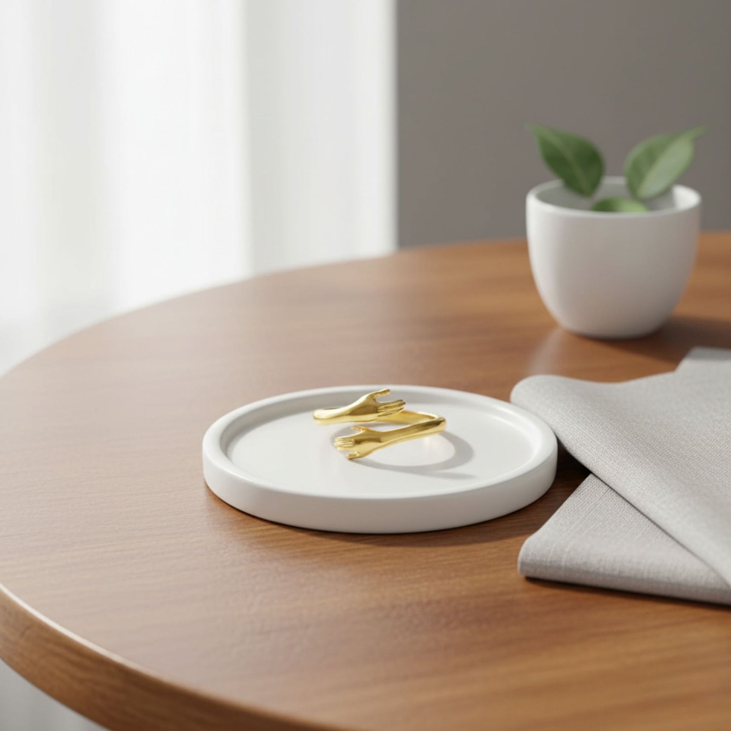 Romantic Hug Adjustable Ring