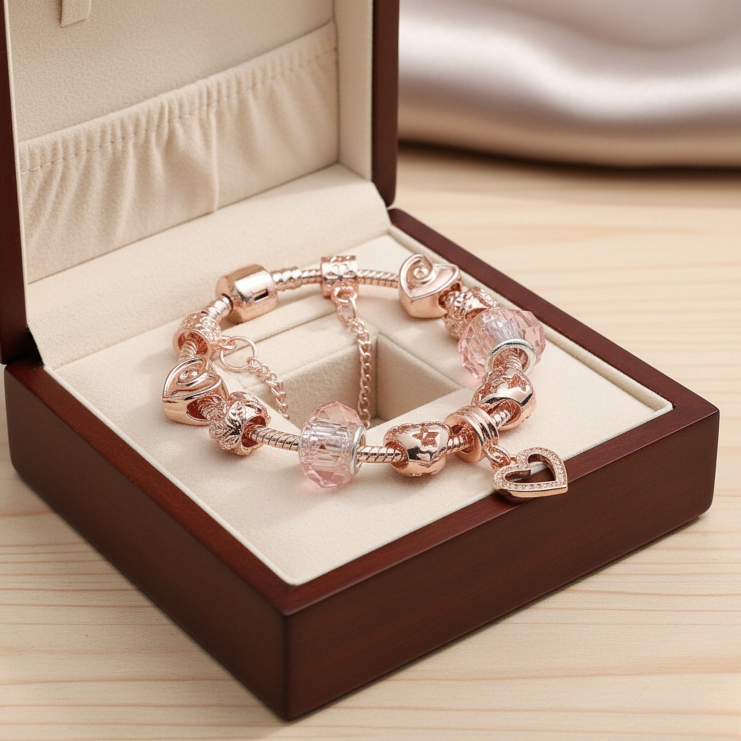 Rose Gold Love Geometric  Bracelet