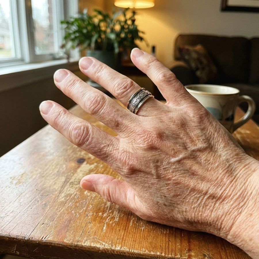 Vintage Gold & Silver Ivy Ring