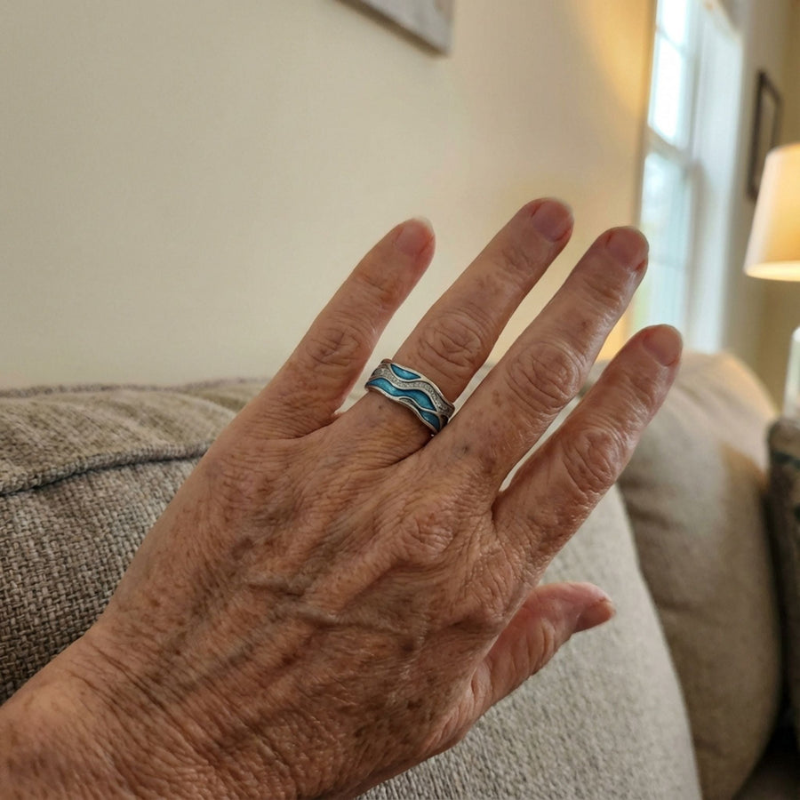 Vintage Beach Wave Series Ring