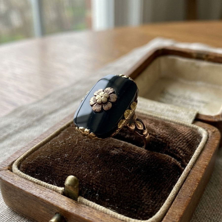 Vintage Black Stone Ring