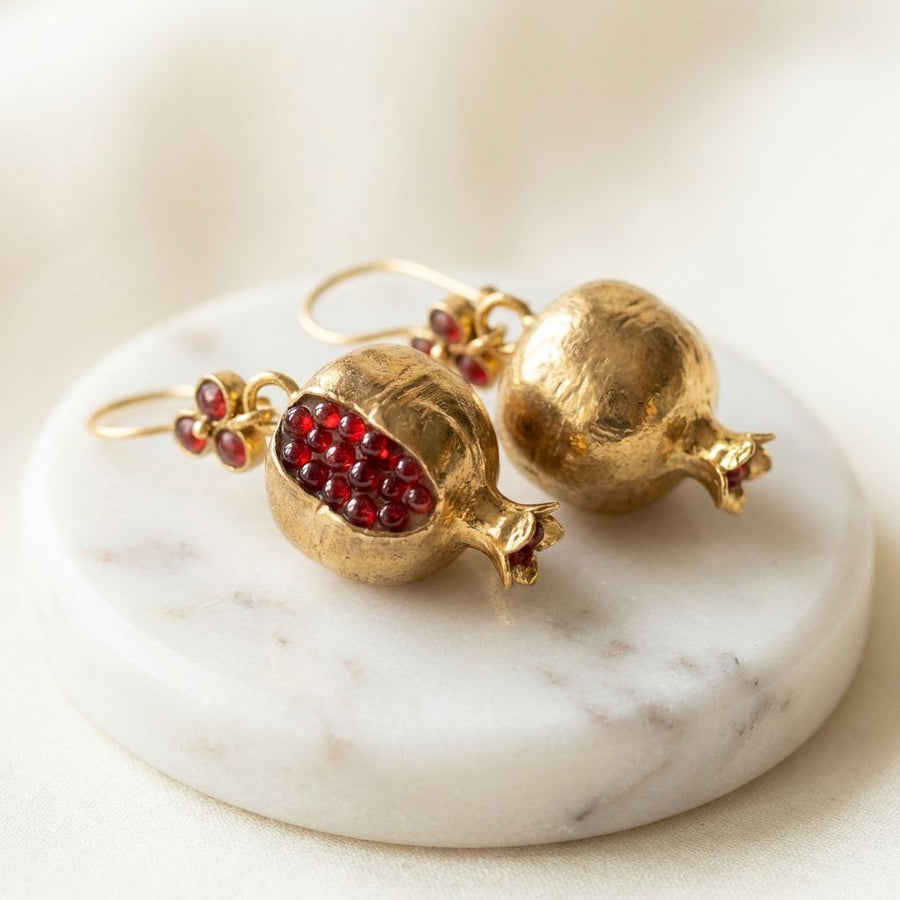 Vintage Pomegranate Earrings
