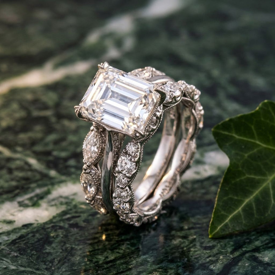 Vintage Silver Bright Layered Ring