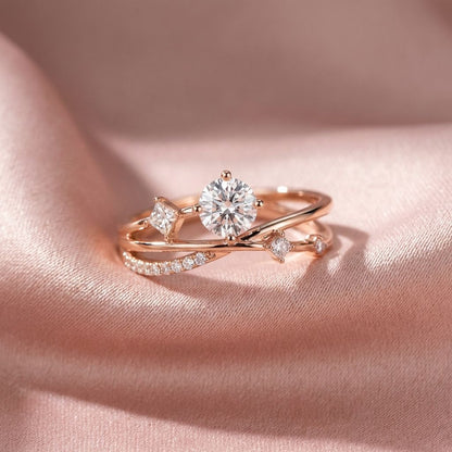 Vintage Gold Zirconia Fine Ring