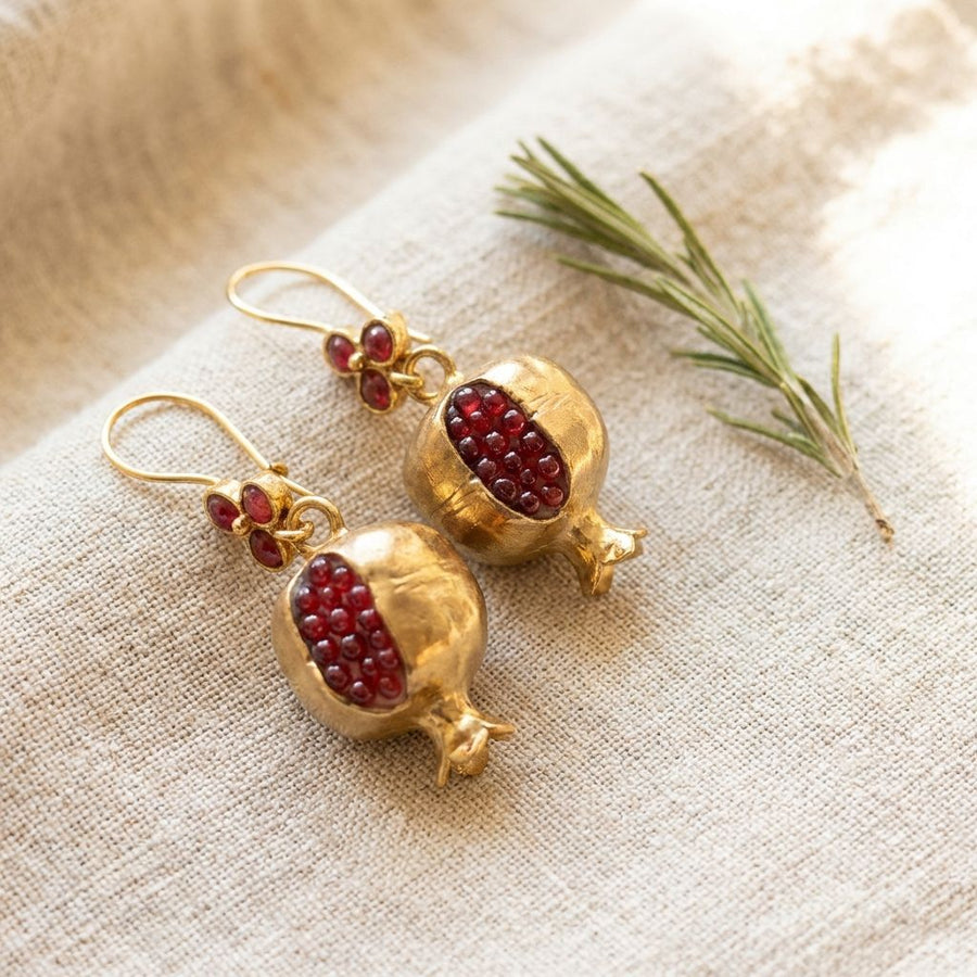 Vintage Pomegranate Earrings