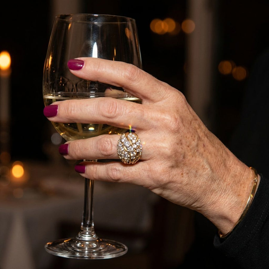 Vintage Exquisite Bright Gold Ring