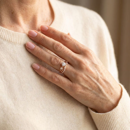 Vintage Gold Zirconia Fine Ring