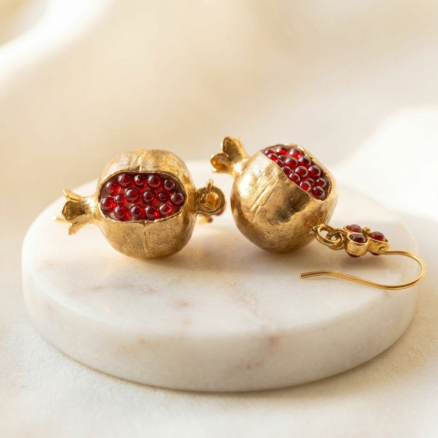Vintage Pomegranate Earrings