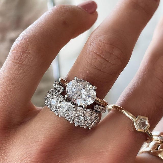 Vintage Brilliance Ring Set-Lydieannejewelry