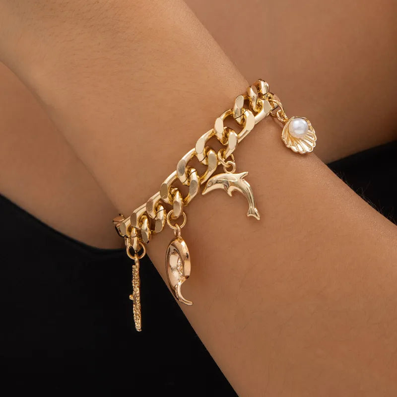 Bohemian Conch & Starfish Jewelry Set