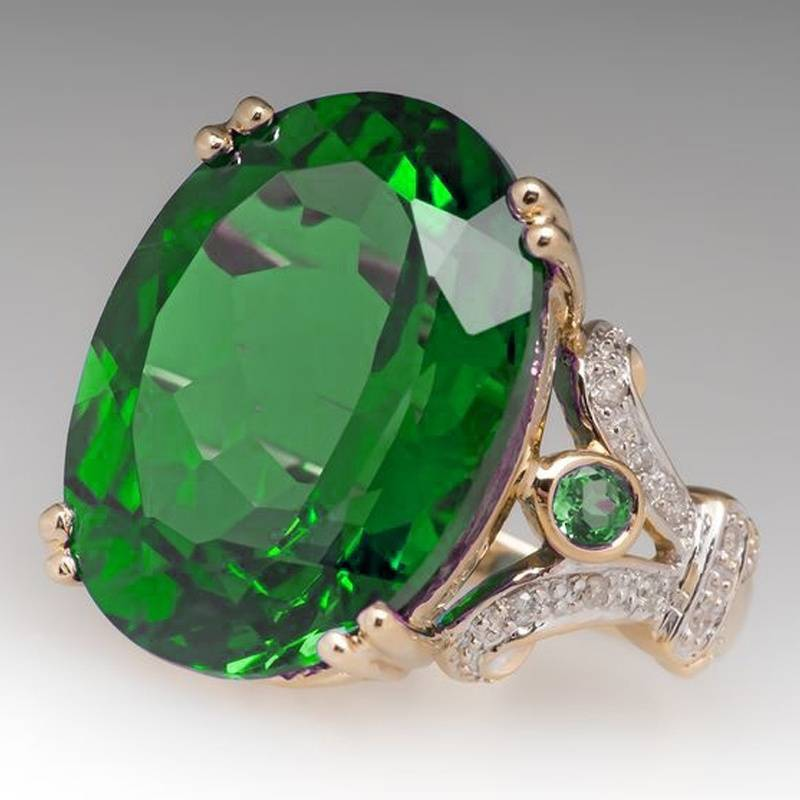 Vintage Oval Glass Ring-Lydieannejewelry