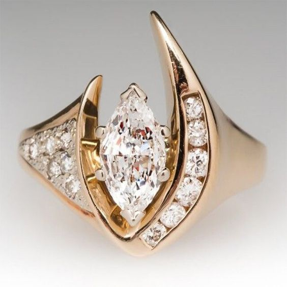 Vintage Point Bright Ring-Lydieannejewelry