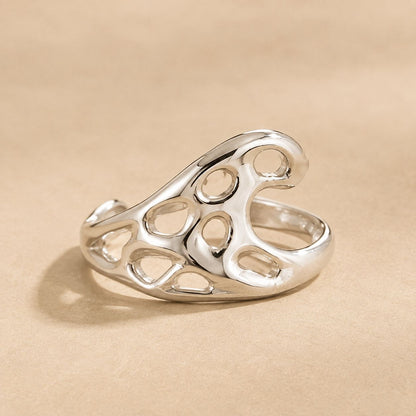 6-Piece Silver-Tone Boho Stackable Ring Set